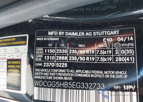 2014 Mercedes-Benz Glk 350 z USA, uszkodzony, nr VIN WDCGG5HB5EG332733